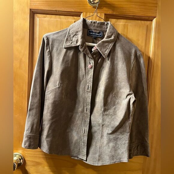 Saguaro suede button down vintage shacket size medium - Picture 1 of 9